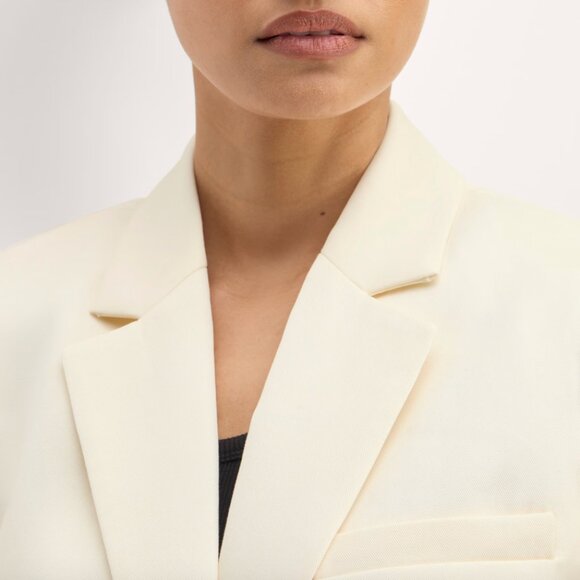 NEW Everlane The Sleeveless Blazer in Buttersmooth Womens 0 Canvas Vest - Picture 5 of 14